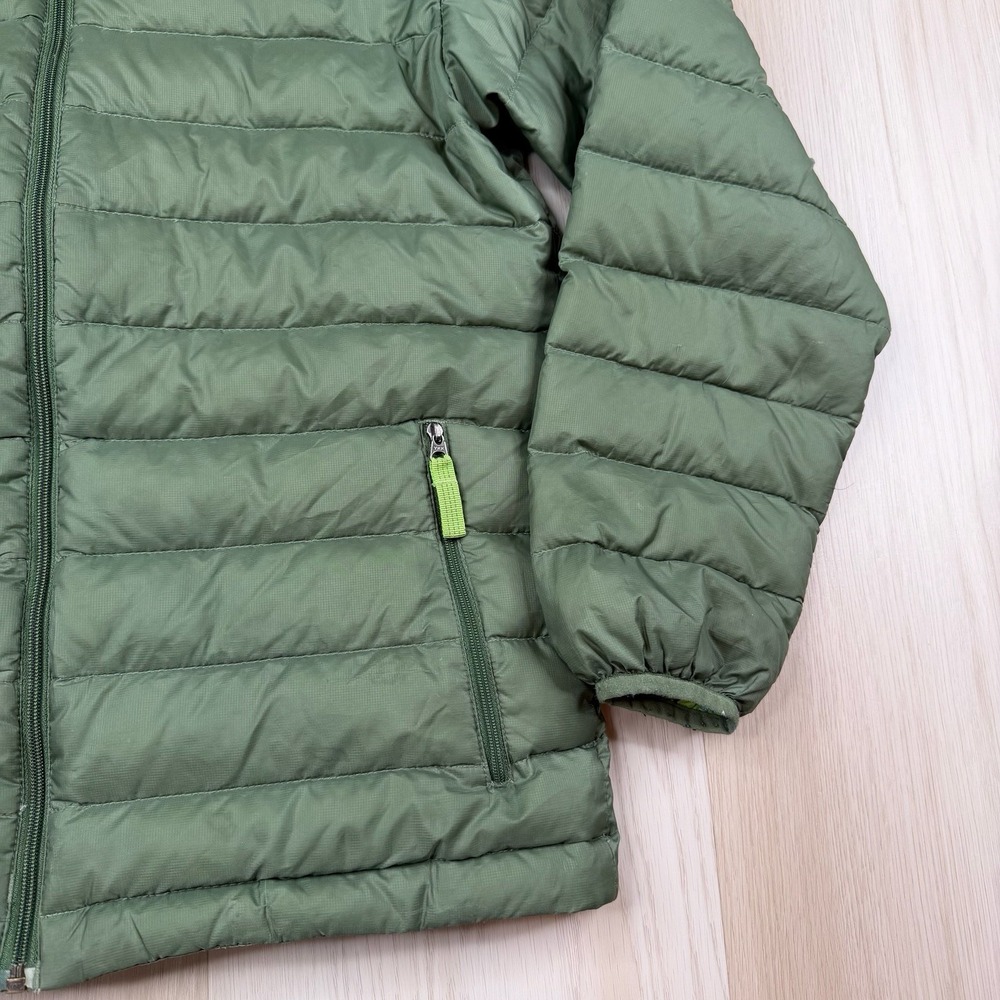 Patagonia Down Sweater Insulated Puffer Jacket Full Zip Green Boys Size L (12) - Picture 8 of 13
